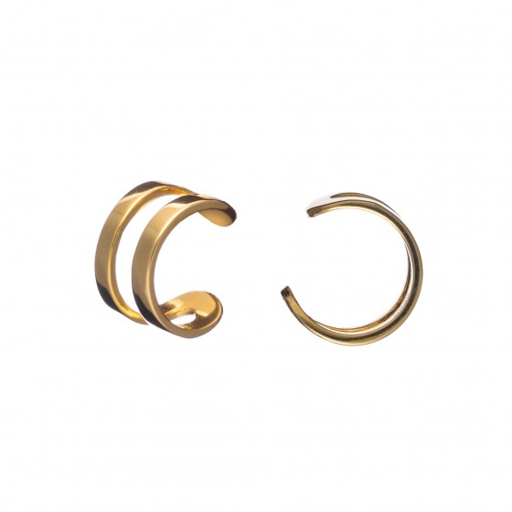 Cuff Ear Doble (ACABADO ORO)