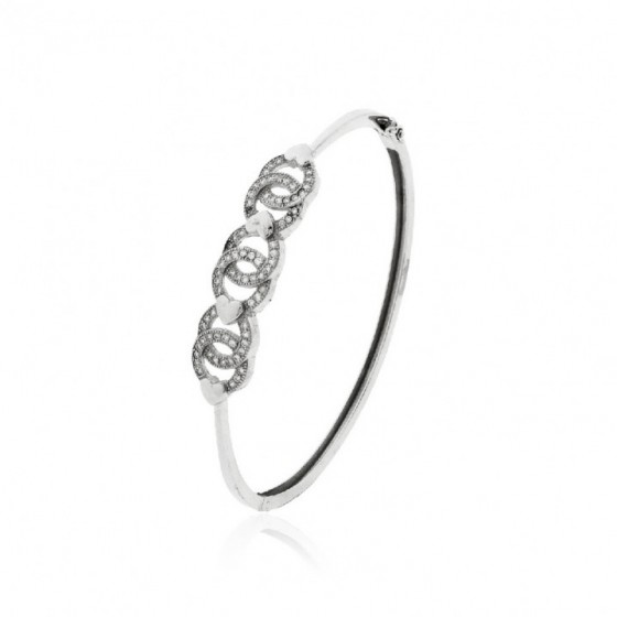 Brazalete Plata Círculos