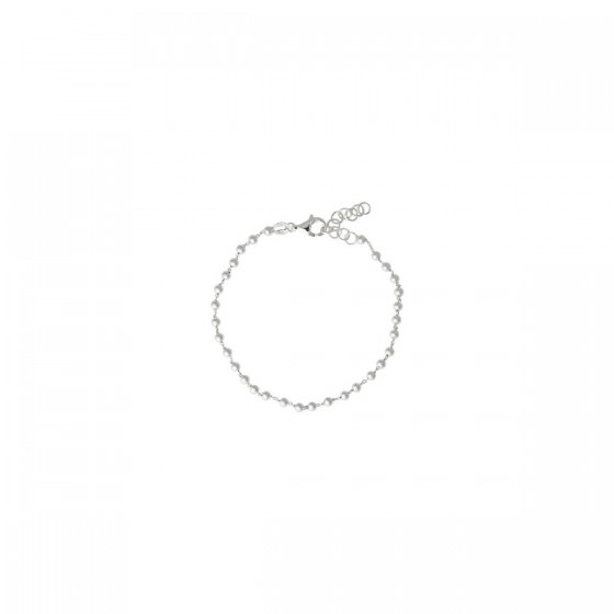Pulsera Plata Cadena Bolas