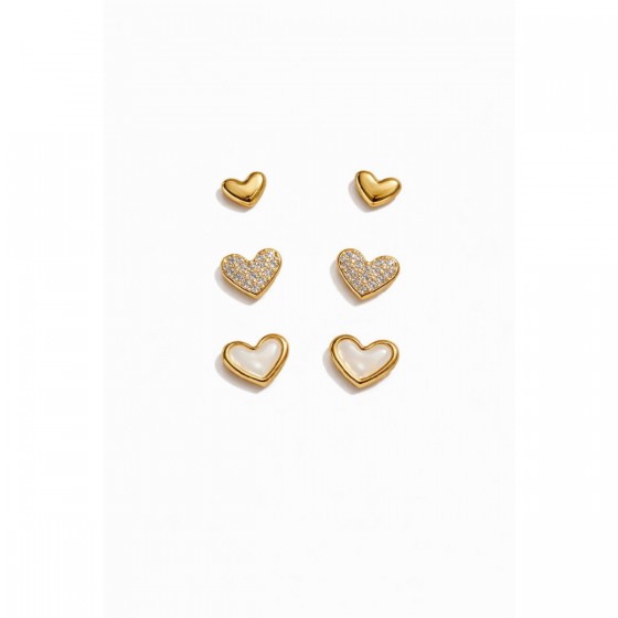 SET Pendiente Plata Chapada