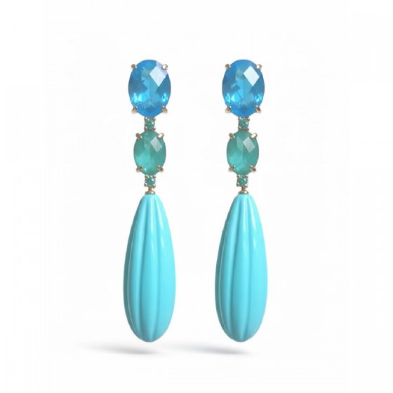 Pendiente Plata Chapada...