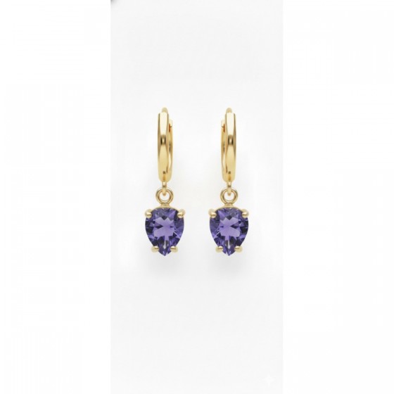 Pendiente Aro Plata Chapada...