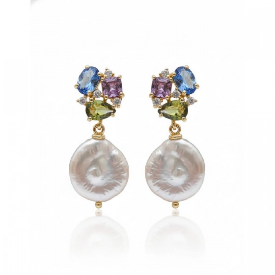 Pendiente Plata Chapada...